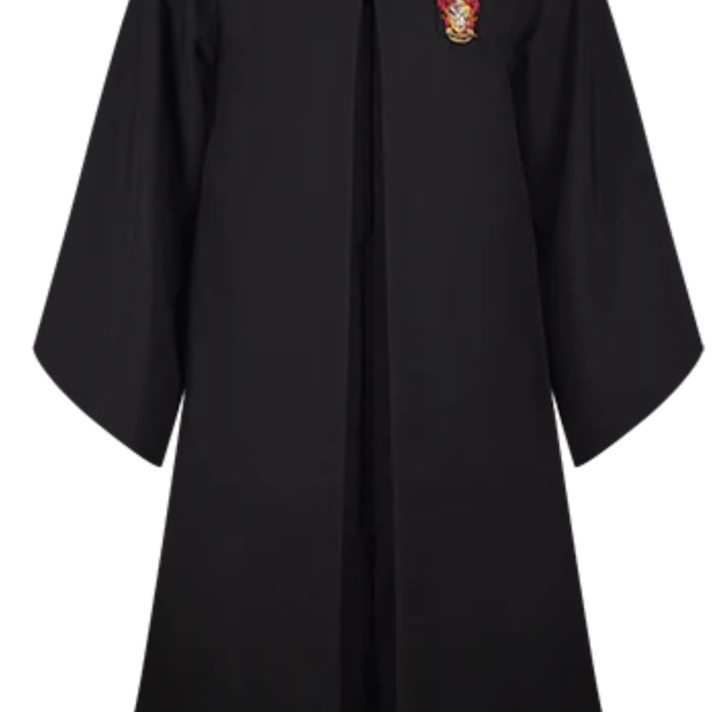 Black Cape with Embroidered Crest
